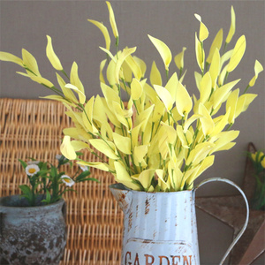 Ramo di Salice Artificiale in PE 55cm con Foglie Rosa, Gialle e Viola per Decorazioni di Ringraziamento, Casa e Feste - Product Image 3