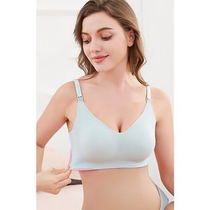 Vente en gros soutien-gorge d'allaitement ajusté sans couture soutien-gorge <span class=keywords><strong>grossesse</strong></span> post-partum soutien-gorge d'allaitement sous-vêtements confortables gilet <span class=keywords><strong>grande</strong></span> <span class=keywords><strong>taille</strong></span> - Product Image 1