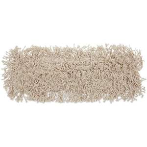 "18x3 In. Microfiber Rectangle <b>Mop</b> Pad for Boardwalk BWK1018 with 360 <b>Rotating</b> Plastic Basket-White" - Product Image 5