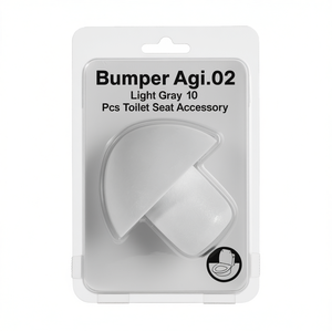 Bumper Agi.02 Gris Claro 10 Piezas Accesorio para Asiento de Inodoro - Product Image 3