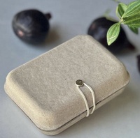 Scatola di gioielli in pasta di carta squisita personalizzata Kingpine scatola a conchiglia modellata a pasta di carta