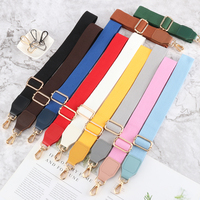 Sac personnalisé de couleur unie à bandoulière en cuir Bandoulière large remplaçable Sac à main Bandoulière Sac à bandoulière Accessoires Sangle réglable