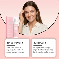 Semprotan Perlindungan Rambut Label Pribadi, Minyak Pembersih Kepala Harian, Pengontrol Minyak, Diperkaya Biotin & Kafein, Semprotan Perawatan Kulit Kepala yang Menyegarkan
