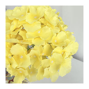 QYYM-347 di alta qualità ortensie a 5 teste in seta artificiale per matrimonio ortensie impermeabili a mano per la laurea - Product Image 3