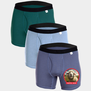 Boxer pour homme CELINNE, respirant, évacuant l'humidité, en laine mérinos, écologique, séchage rapide, sous-vêtements pour homme, boxer court - Product Image 1