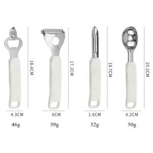 Stainless Steel Accessory <b>Garlic</b> Press Cheese Knife Ice Cream Scoop Bottle Opener Kitchen Gadget Set - Product Image 4