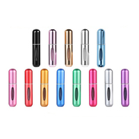 3ml 5ml 8ml Ensemble de sous-embouteillage en verre gonflable à fond en gros petit échantillon de parfum vide bouteille en aluminium rechargeable