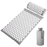Ensemble de tapis d'acupression et oreiller cervical en plastique à picots pour massage des pieds, écologique, pour yoga Shakti et thérapie par acupuncture, vente en gros