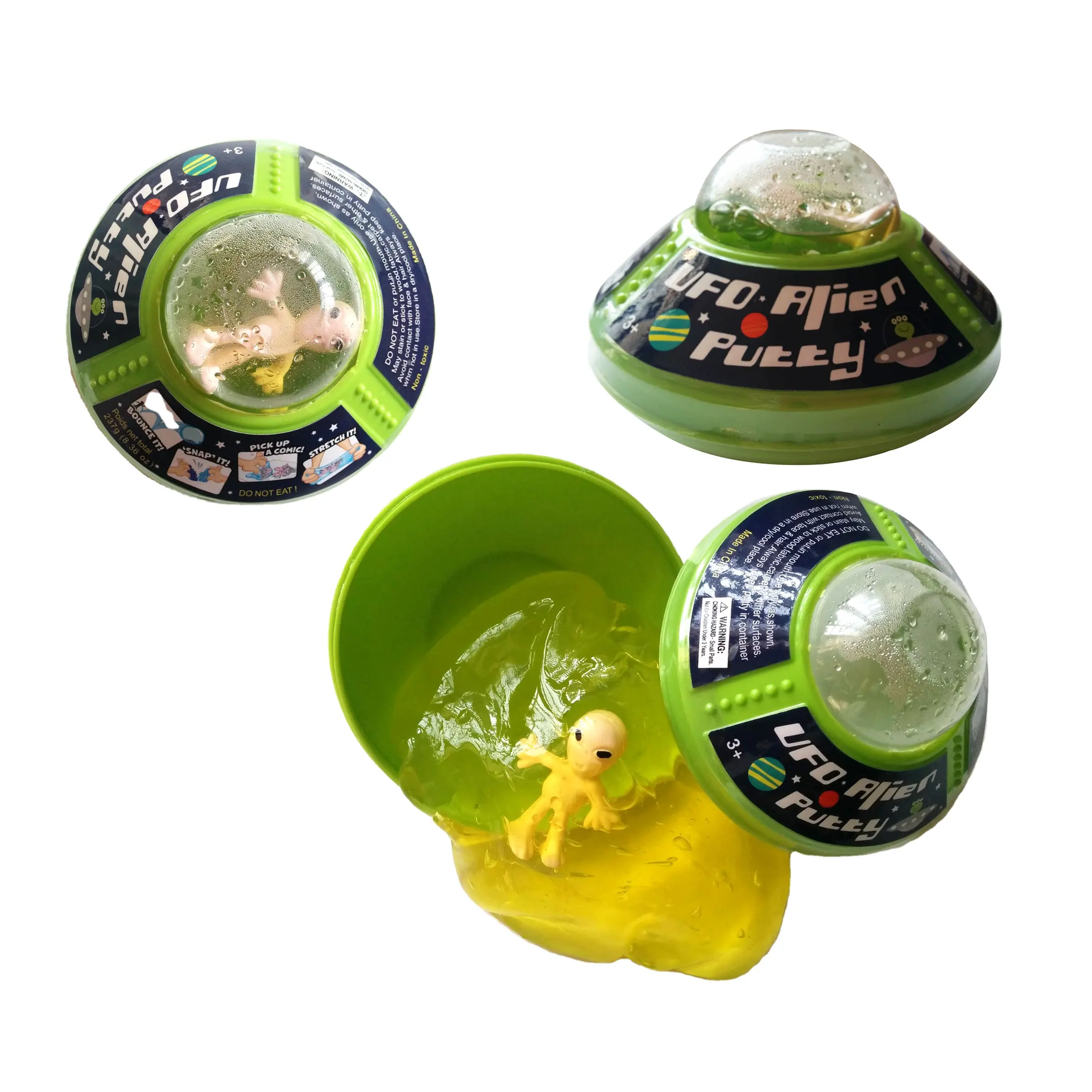 Hot Selling Customized Popular Slime Putty Slime Lickers Candy UFO Alien Putty Stress Relief Toys