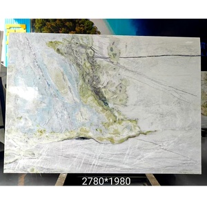 Dalle de marbre vert poli de luxe, nouvelle collection, pour murs et sols, dalle de marbre naturel, carrelage en pierre, dalle de pierre - Product Image 5
