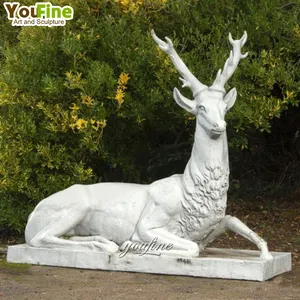 statue jardin -Grand cerf