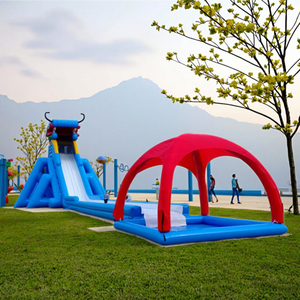 Tobogán inflable gigante para adultos, tobogán de agua de 12 metros de altura, hecho de material resistente de fábrica de Asia - Product Image 1