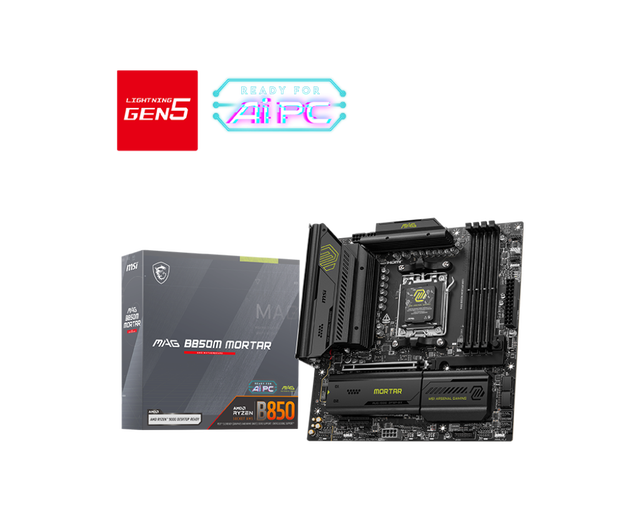 Brand New MS1 B850M MORTAR Gaming Motherboard Socket AM5 4xDDR5 UDIMM Support R9000/8000/7000 Processor Computer Motherboard