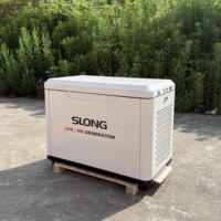 Generador Silencioso Generac de Gas Natural GLP de 6 KW 8 KW Marca SLONG para Uso Residencial