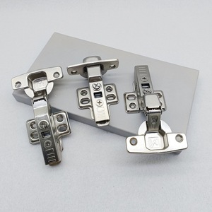 Charnières hydrauliques pour armoires et placards, fermeture silencieuse et douce, réglables en trois dimensions, charnière de meuble à montage en surface complète - Product Image 2