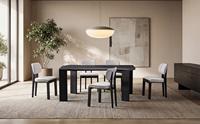 Chaise de salle à manger moderne capitonnée, confortable et résistante, idéale pour les petits espaces, salon, maison ou hôtel