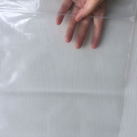 Plaine clair LDPE fermeture éclair vêtement vêtements emballage en plastique cintre crochet poly sac