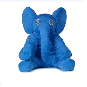 Elefante de peluche azul personalizado, Peluche de elefante, Peluche de elefante bebé, Peluche de animal de safari, Juguete de elefante azul brillante - Product Image 1