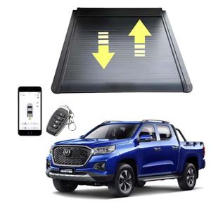 Couverture de benne rétractable électrique en aluminium imperméable pour camion GMC Sierra 1500 <span class=keywords><strong>Silverado</strong></span> <span class=keywords><strong>2021</strong></span>-2023 avec installation sans perçage - Product Image 4