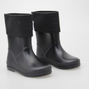 Bottes de <span class=keywords><strong>pluie</strong></span> pour femmes YL7176, vente en gros, personnalisées, noires, thermiques, imperméables en PVC, pour l'extérieur - Product Image 5