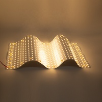 Éclairage intérieur : Panneau LED flexible noir rétroéclairé, découpable, pliable, rotatif, de qualité supérieure, pour comptoir et armoire