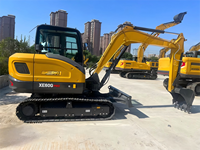 Mini-excavatrice sur chenilles de haute qualité 6 tonnes XE60G Pro XE60G, petite pelle compacte en promotion