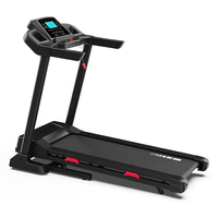 Caminadora Eléctrica Plegable de 130 kg con Inclinación Automática, Pantalla LCD, Velocidad de 1-16 km/h, para Uso Doméstico, Máquina para Caminar/Correr en Interiores