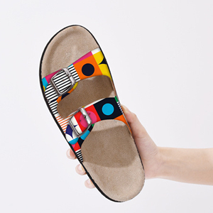 Sandalias Planas con Estampado de Corazón Personalizadas OEM ODM, Pantuflas Casuales de Eva y Corcho para <span class=keywords><strong>Mujer</strong></span>, Venta al Por Mayor, Proveedor B2B - Product Image 2