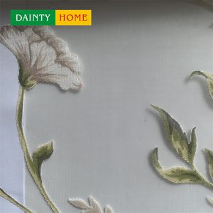 Venta al por mayor elegante hogar dormitorio francés americano bordado flor lujo <span class=keywords><strong>cortinas</strong></span> transparentes para la <span class=keywords><strong>casa</strong></span> - Product Image 3