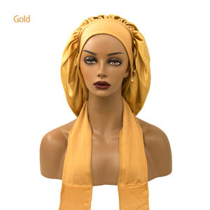 <span class=keywords><strong>Bonnet</strong></span> en satin double couche de marque BESTELLA avec nœud papillon Impression de logo personnalisé pour femmes de grande taille pour la fête d'affaires à vélo - Product Image 5