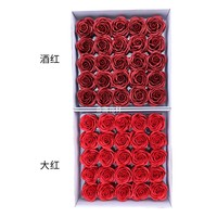 Bunga Sabun Dekorasi Rumah Bunga 5 Lapisan Kepala Mawar Sabun Harum 6Cm Buket Bunga Buatan Hari Valentine