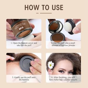 Polvo para Retoque de Raíces con Logotipo Personalizado, Polvo Impermeable para Cubrir la Línea del Cabello, Corrector de Pérdida de Cabello, Polvo para Disimular el Cabello Fino - Product Image 4