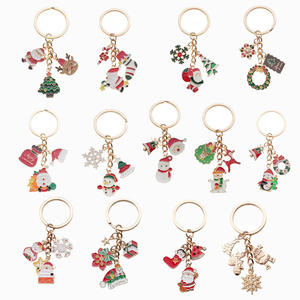 Porte-clés en métal émail pour arbre <span class=keywords><strong>de</strong></span> noël mignon dessin animé père noël cadeau <span class=keywords><strong>de</strong></span> noël accessoire <span class=keywords><strong>de</strong></span> sac <span class=keywords><strong>de</strong></span> clé <span class=keywords><strong>de</strong></span> voiture petits ornements suspendus en alliage - Product Image 5