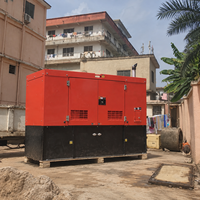 Generator Diesel 3 Fasa Senyap 30kva Konsumsi Bahan Bakar Rendah EU Stage V dengan Panel AMF untuk Proyek Pemerintah