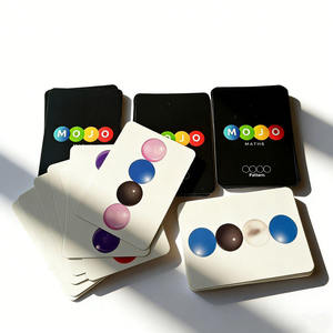 Jeu de cartes éducatives personnalisées pour enfants, apprentissage du reconnaissance des motifs, cartes flash avec boîte <span class=keywords><strong>noire</strong></span> - Product Image 1