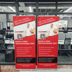 In kỹ thuật số xách tay <span class=keywords><strong>Roll</strong></span>-up quảng cáo hiển thị đứng kích thước tiêu chuẩn 80*200 100*200 120*200cm <span class=keywords><strong>Roll</strong></span>-up biểu ngữ - Product Image 1