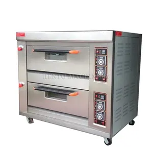 תנור אפיית לחם בעל ביצועים גבוהים / תנור אפיית פיצה / ציוד למכונת אפייה בתנור סיפון חשמלי