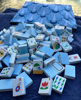 Luxuriöser Moderner Wasserdichter Schwimmender Mahjong-Tisch Maßgefertigtes EVA-Schaum Tragbares Pool-Party-Schwimmspiel Brettspiel-Zubehör für 4 Spieler