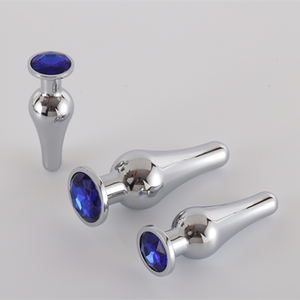 Convient aux hommes <span class=keywords><strong>et</strong></span> aux femmes dans la taille de jouets sexuels métal bouchon anal massage prostatique plug anal - Product Image 6