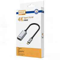 Adaptador USB C a DisplayPort 4K 60Hz Macho a DP Hembra, Cable Convertidor de Video para Monitor de Laptop, Compatible con Thunderbolt 3 y 4