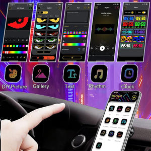 Flexibele Led <span class=keywords><strong>Display</strong></span> Paneel 15W Waterdicht Led Sticker Scherm Demon Dynamisch Oog Voor Vrachtwagen Auto - Product Image 4