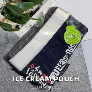 Sacos Transparentes de BOPP com Zíper para Sorvete, Salada, Sushi, Leite e Azeite, Descartáveis, de Grau Alimentício, Personalizados, 55ml, 100ml, 120ml - Product Image 5
