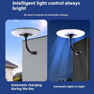 Lampadaire Solaire LED Intégré avec Capteur, Design Soucoupe Volante UFO, Étanche IP67 en ABS <span class=keywords><strong>pour</strong></span> Jardin, Villa, Communauté et Route - Product Image 3