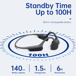Ear Hook Style Bone Conduction <strong>Bluetooth</strong> V5.2 <strong>Wireless</strong> Headphone With <strong>Microphone</strong> for Sports - Product Image 3