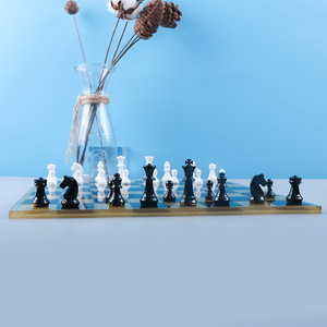 Molde de resina epoxi para manualidades, tablero de ajedrez hecho a mano, espejo de silicona, gran oferta - Product Image 2