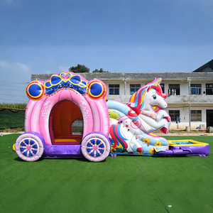 Château gonflable Spider-Man commercial avec toboggan, en PVC, facile à installer, combo château gonflable extérieur - Product Image 1