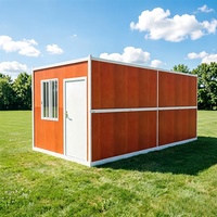 Maison mobile préfabriquée légère en acier galvanisé à structure pliante en Z, directement de l'usine
