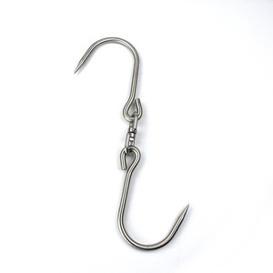 Yolecen Bán Buôn Thêm Dày Thép Không Gỉ Thịt Móc Cho Thịt <span class=keywords><strong>L</strong></span>ợn Thịt Bò Thịt Ba rọi Ham Slaughterhouse <span class=keywords><strong>L</strong></span>ớn Kim Loại S Móc - Product Image 1