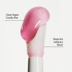 Minyak Bibir Vegan Grosir Melembapkan Menghidrasi Berkilau Mengkilap Tekstur Jernih Berubah Warna Dengan Aplikator Besar - Product Image 2