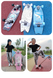 <span class=keywords><strong>Surfskate</strong></span> 32 pouces à queue de cygne, en érable russe 7 plis, avec trucks en alliage d'aluminium, pour le cruising, le carving et les débutants - Product Image 3